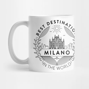 Milano Minimal Badge Design Mug